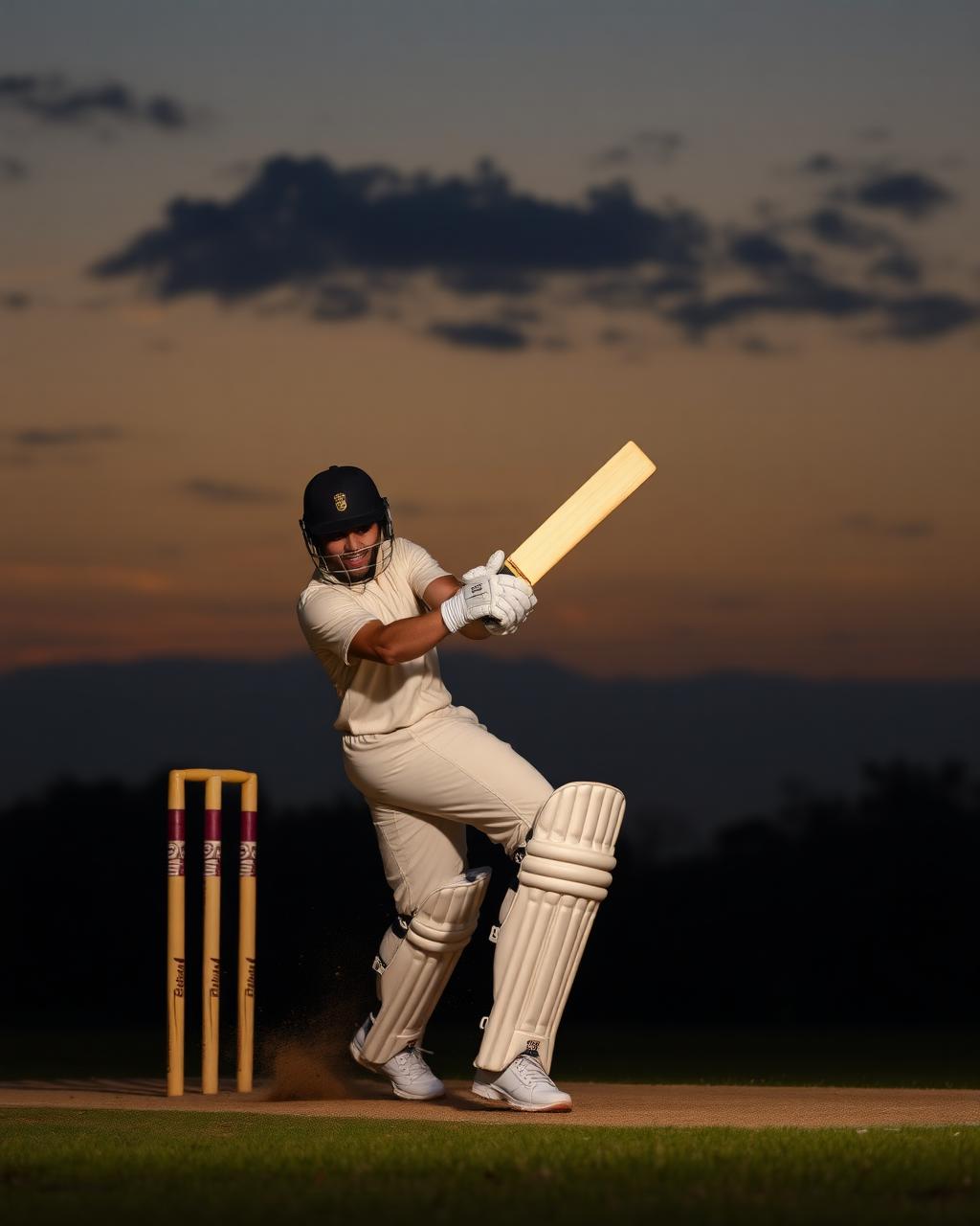 Cricket action